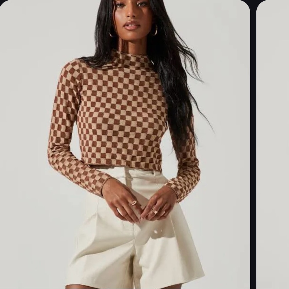 ASTR checkered top